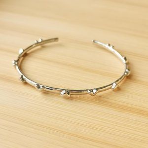 Kendra Scott Haven Heart Cuff Bracelet in Silver